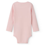 Lyserød langærmet baby bodystocking