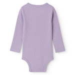 Lilla langærmet baby bodystocking i modal