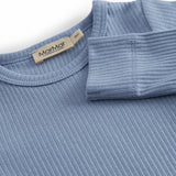 Azure Long-Sleeved Baby Bodystocking