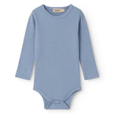 Azure Long-Sleeved Baby Bodystocking