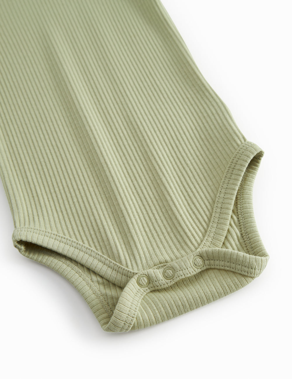 Lime green short-sleeved baby bodystocking