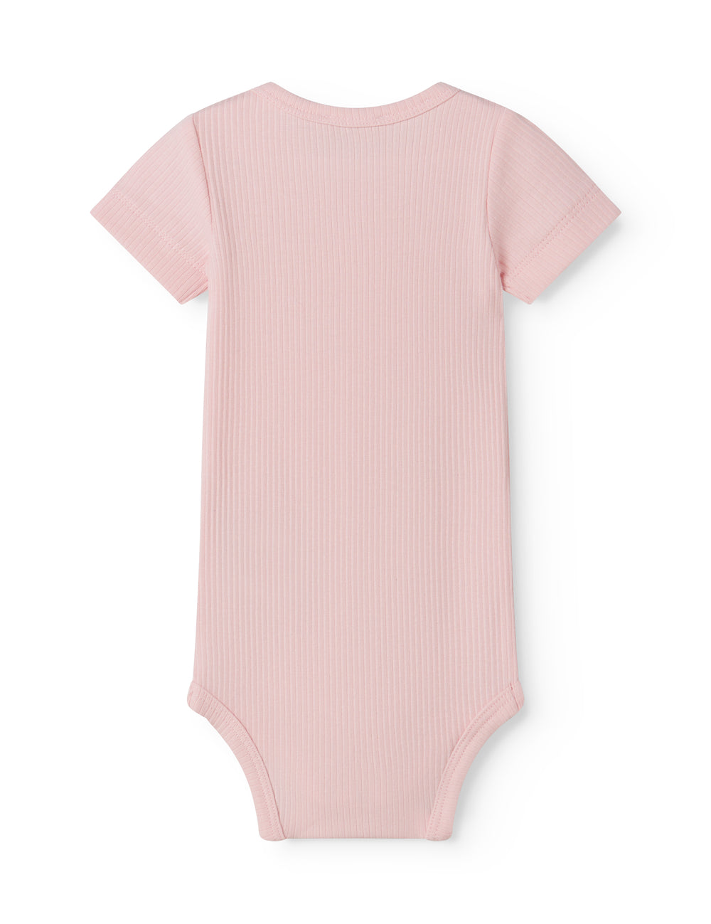 Lyserød kortærmet baby bodystocking