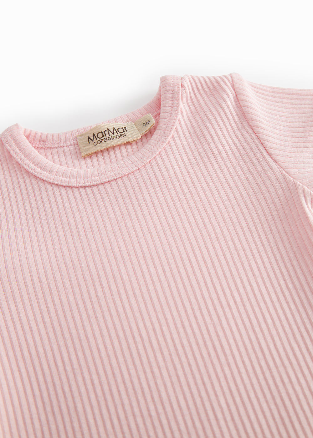 Lyserød kortærmet baby bodystocking