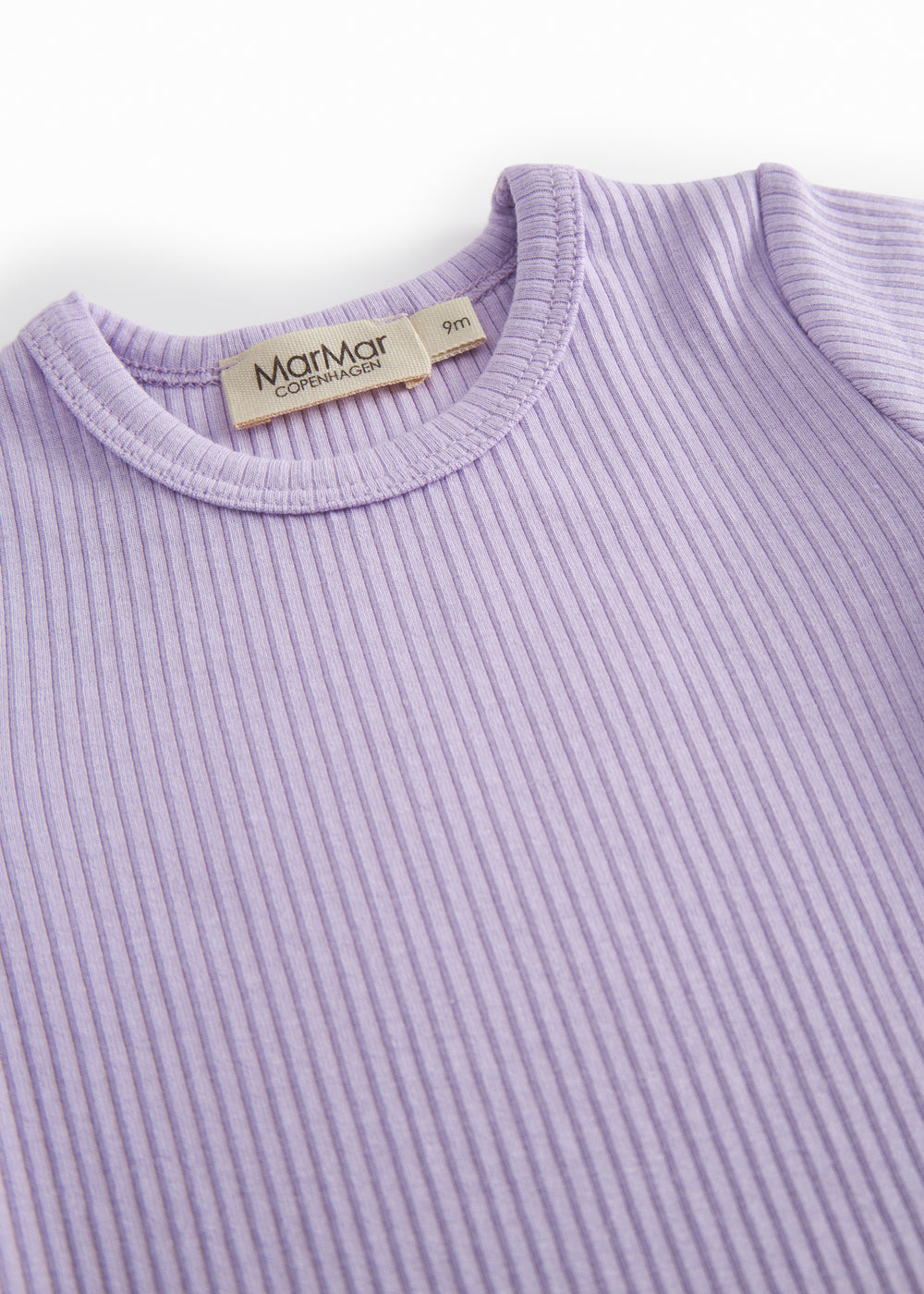 Pink short-sleeved baby bodystocking in modal