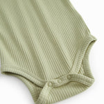 Green modal baby bodystocking without sleeves