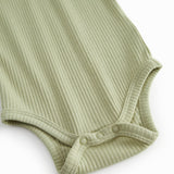 Green modal baby bodystocking without sleeves