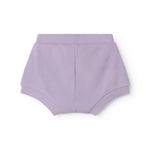 Lilla baby bloomers med stolpe knaplukning og et pyntebånd i livet