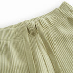 Lysegrøne babybukser i ribstrikket modal