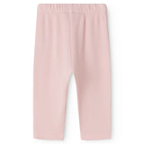 Lyseblå babybukser i ribstrikket modal