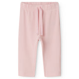 Lyseblå babybukser i ribstrikket modal