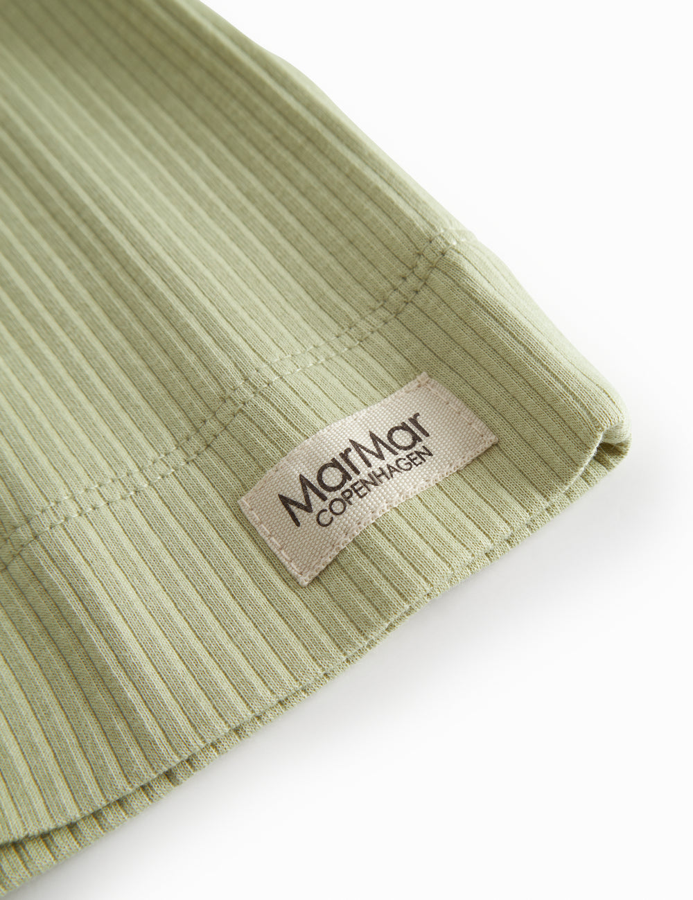 Light green langarm modal baby cardigan with buttons