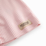 Langyarn lyserød modal baby cardigan with buttons