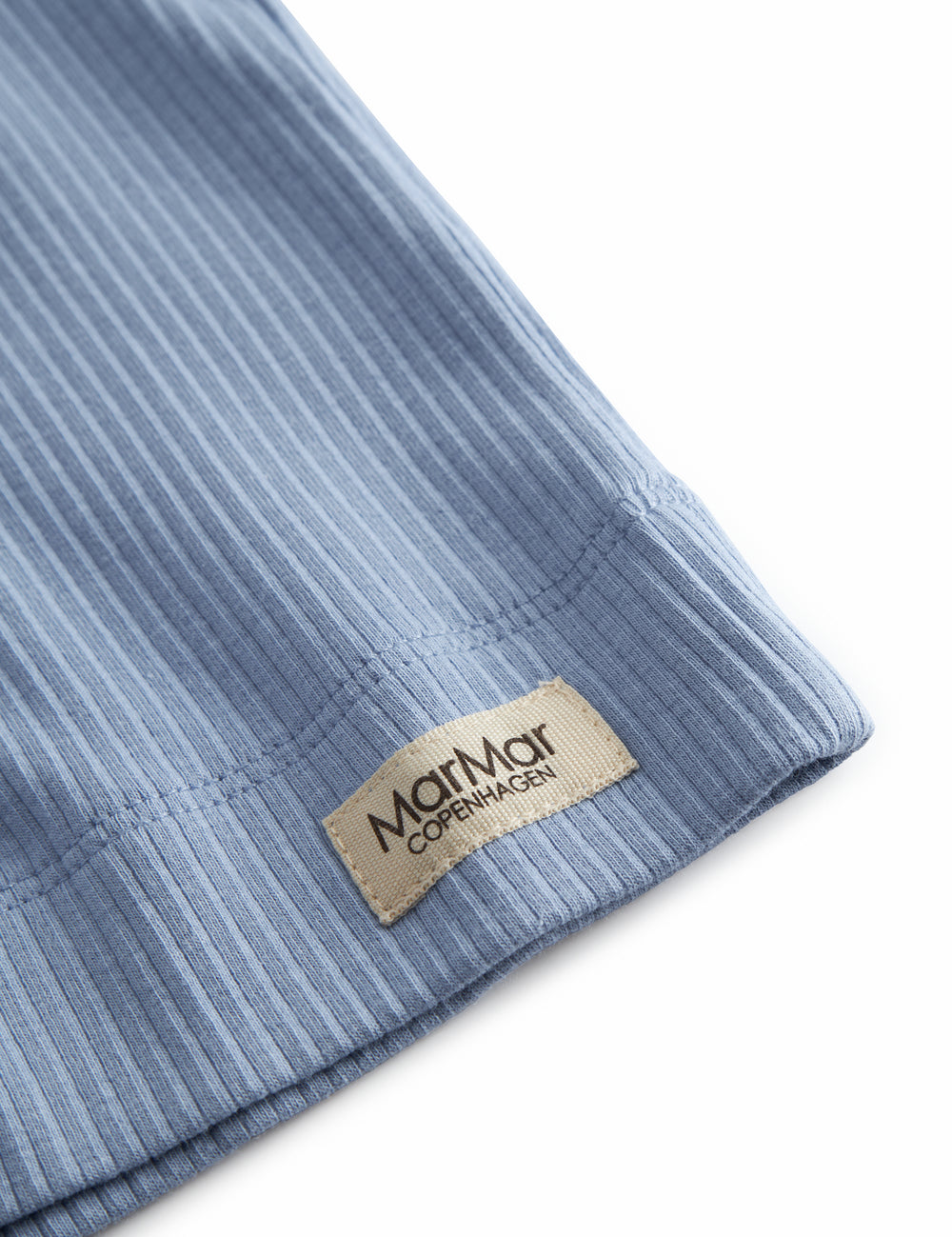 Langærmet lyseblå modal baby cardigan med knapper