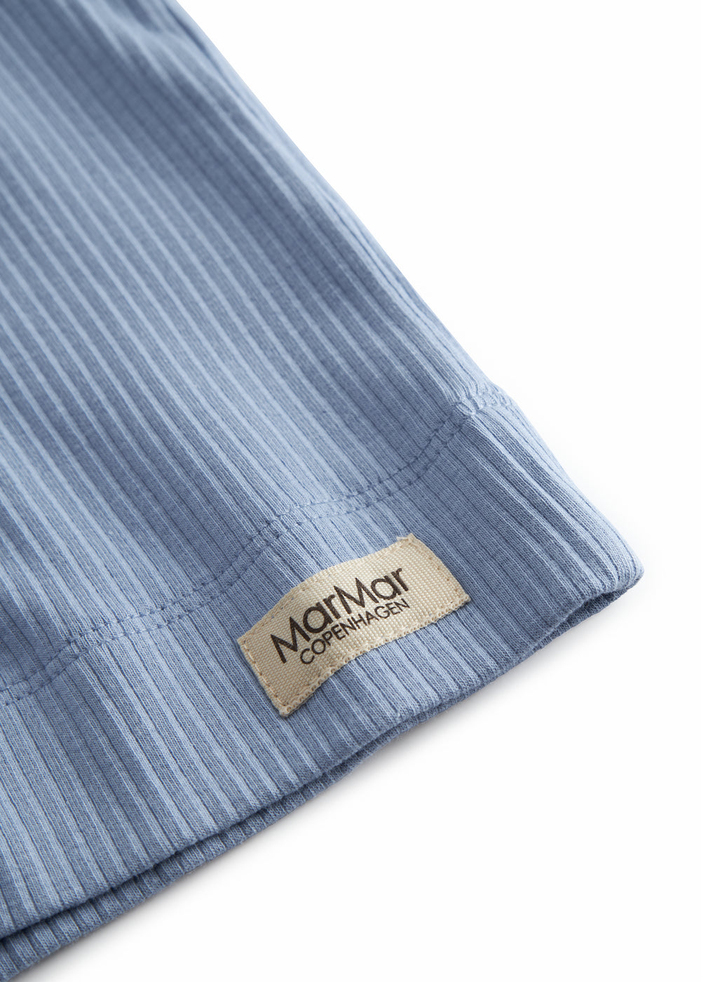 Langærmet lyseblå modal baby cardigan med knapper