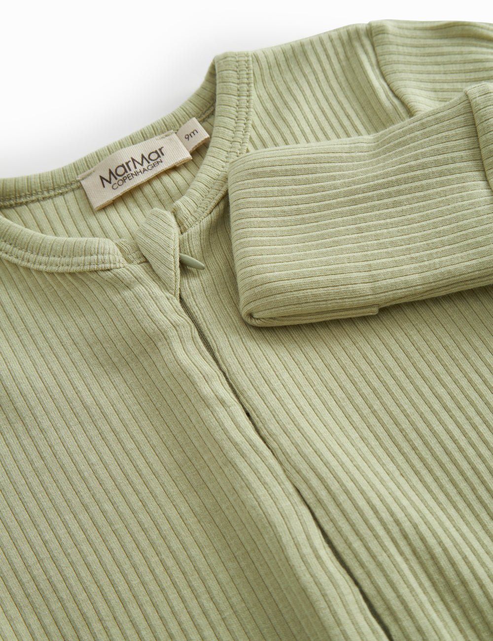 Light green langarm with zipper for children