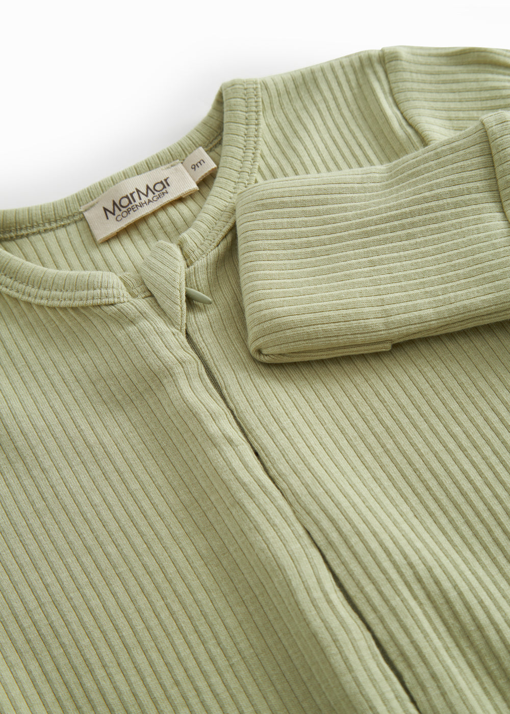 Light green langarm with zipper for children