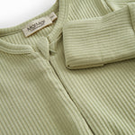 Light green langarm with zipper for children