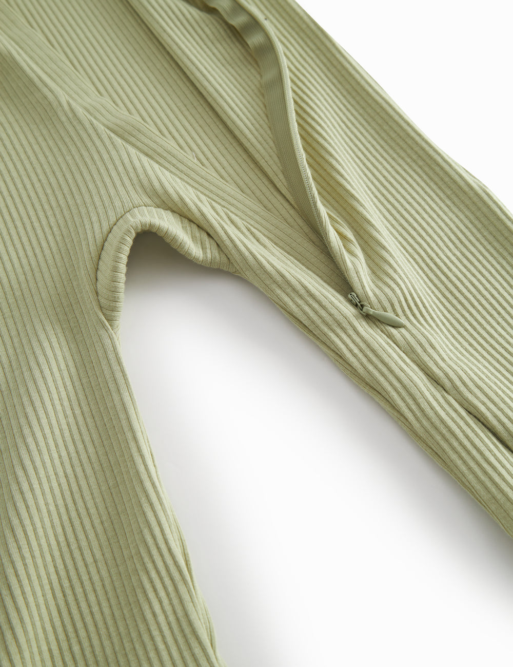 Light green langarm with zipper for children