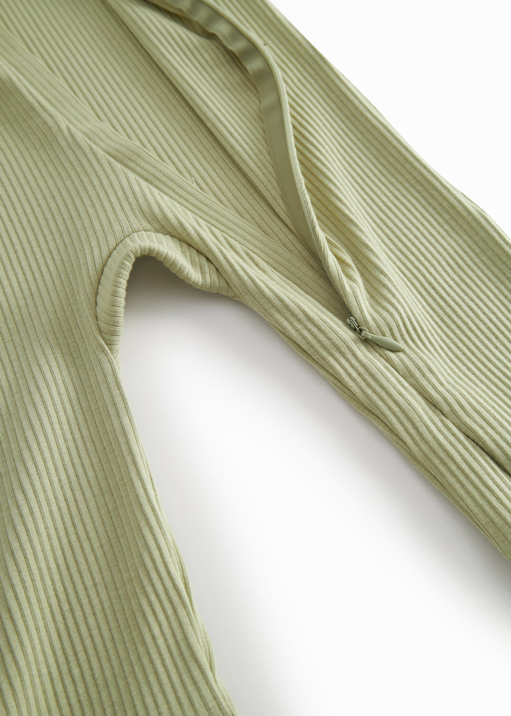 Light green langarm with zipper for children