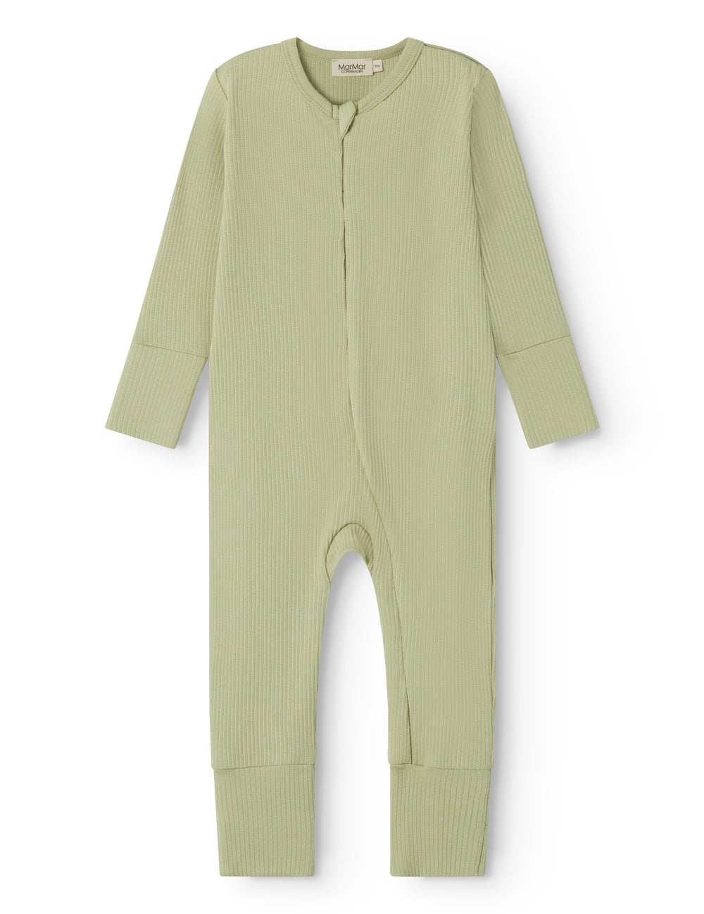 Light green langarm with zipper for children