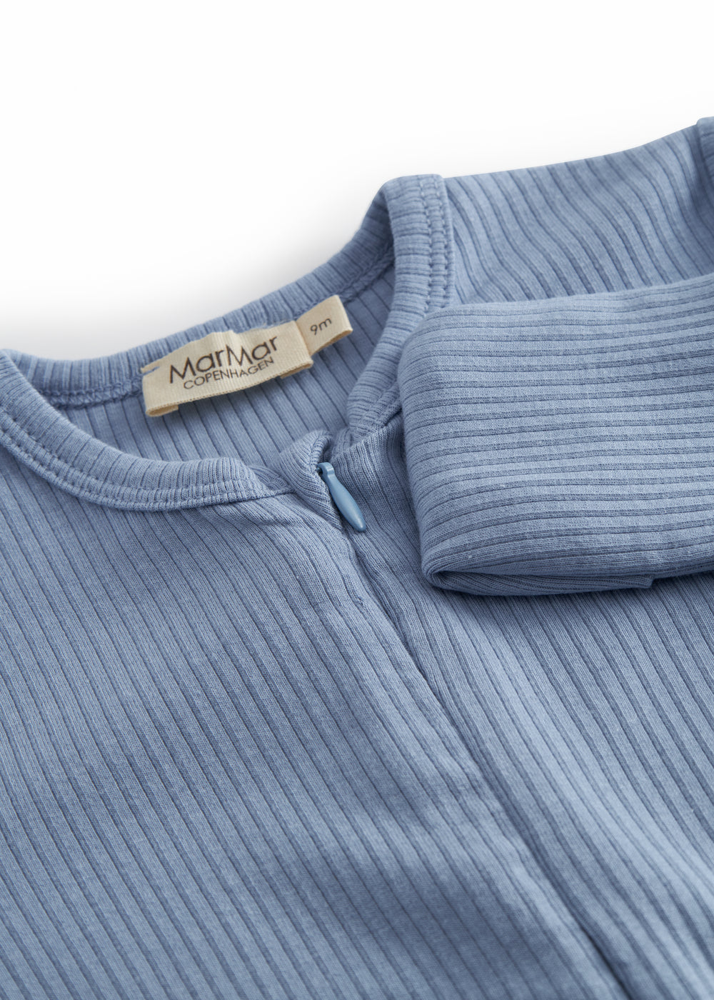 Light blue langarm with zipper for children