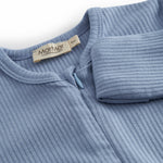 Light blue langarm with zipper for children