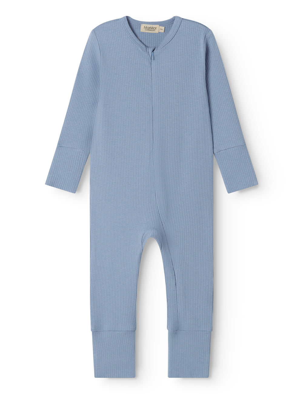 Light blue langarm with zipper for children