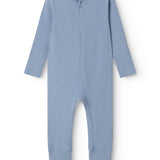 Light blue langarm with zipper for children