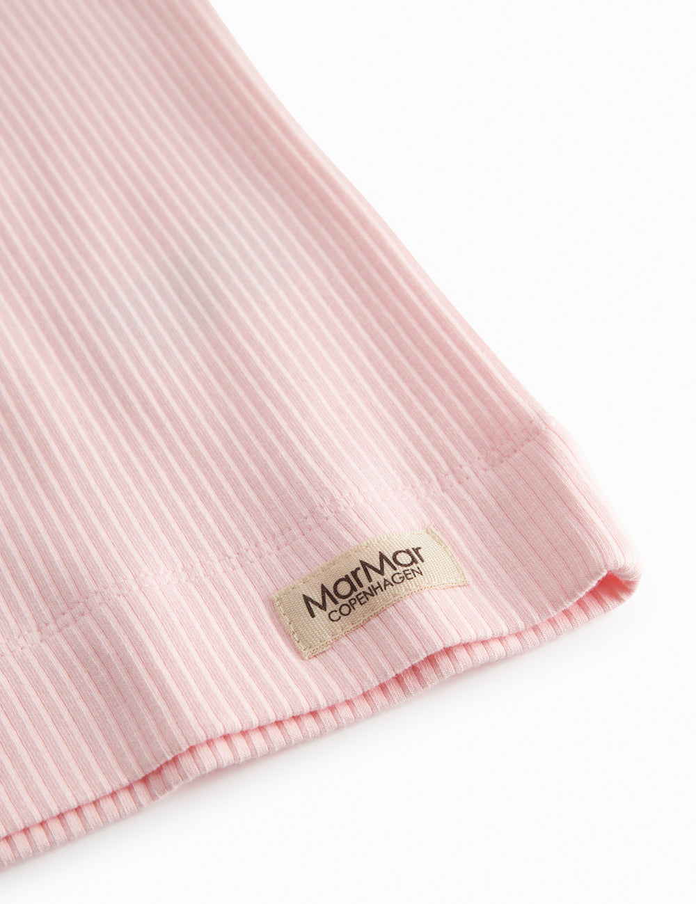 Sleeveless top in bright ribbed modal for children