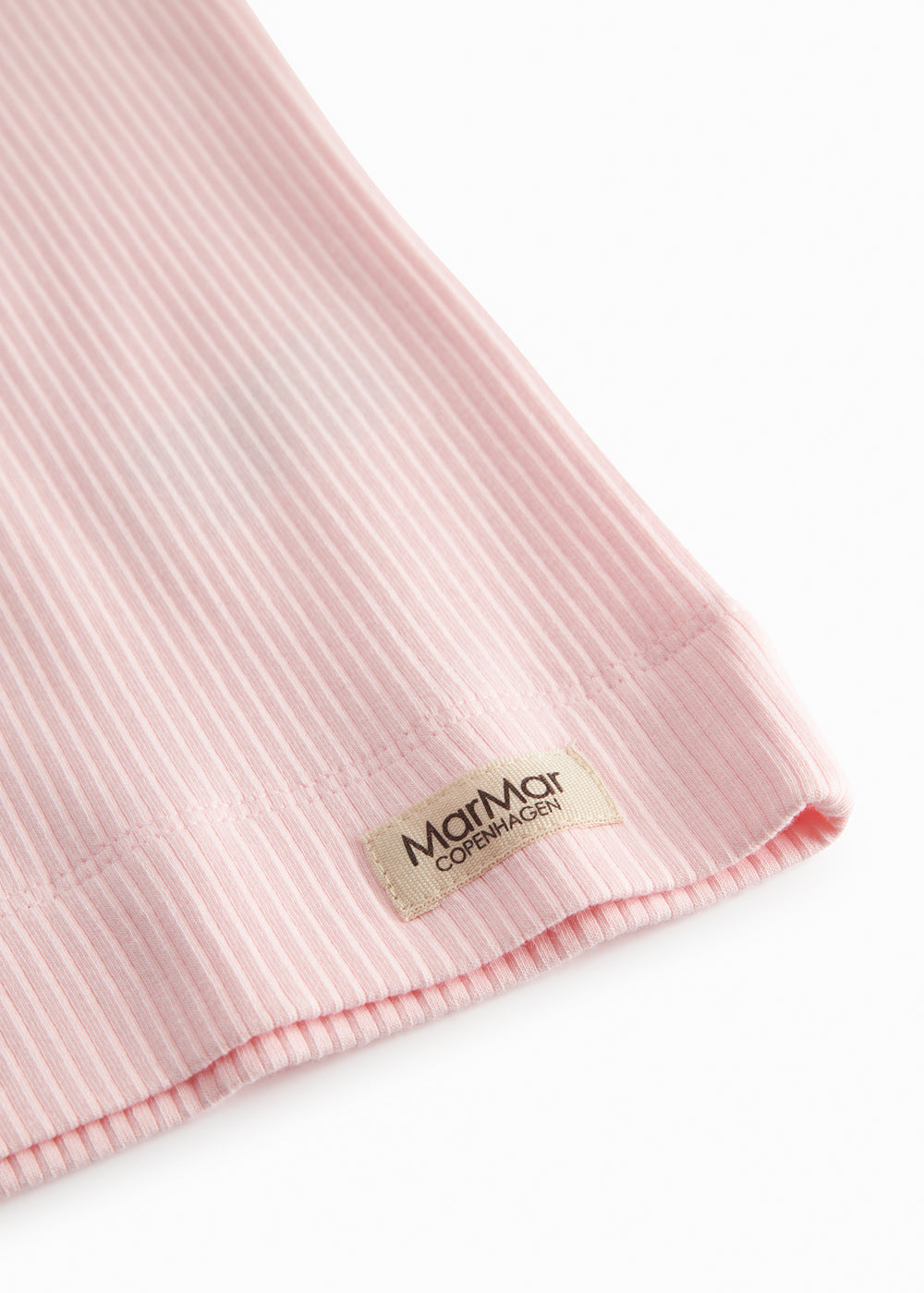 Sleeveless top in bright ribbed modal for children