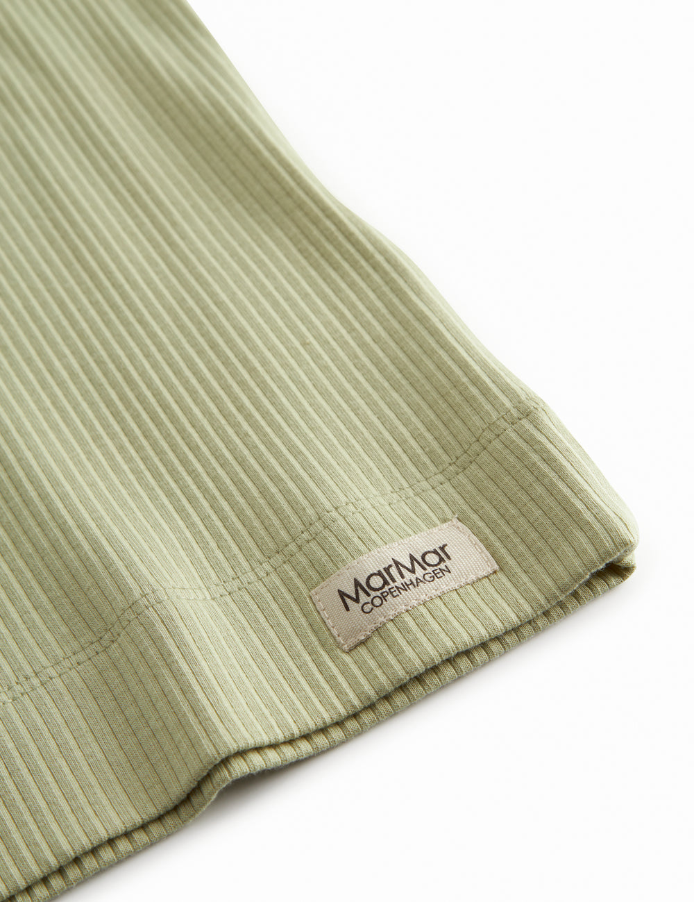 Green striped modal t-shirt for children