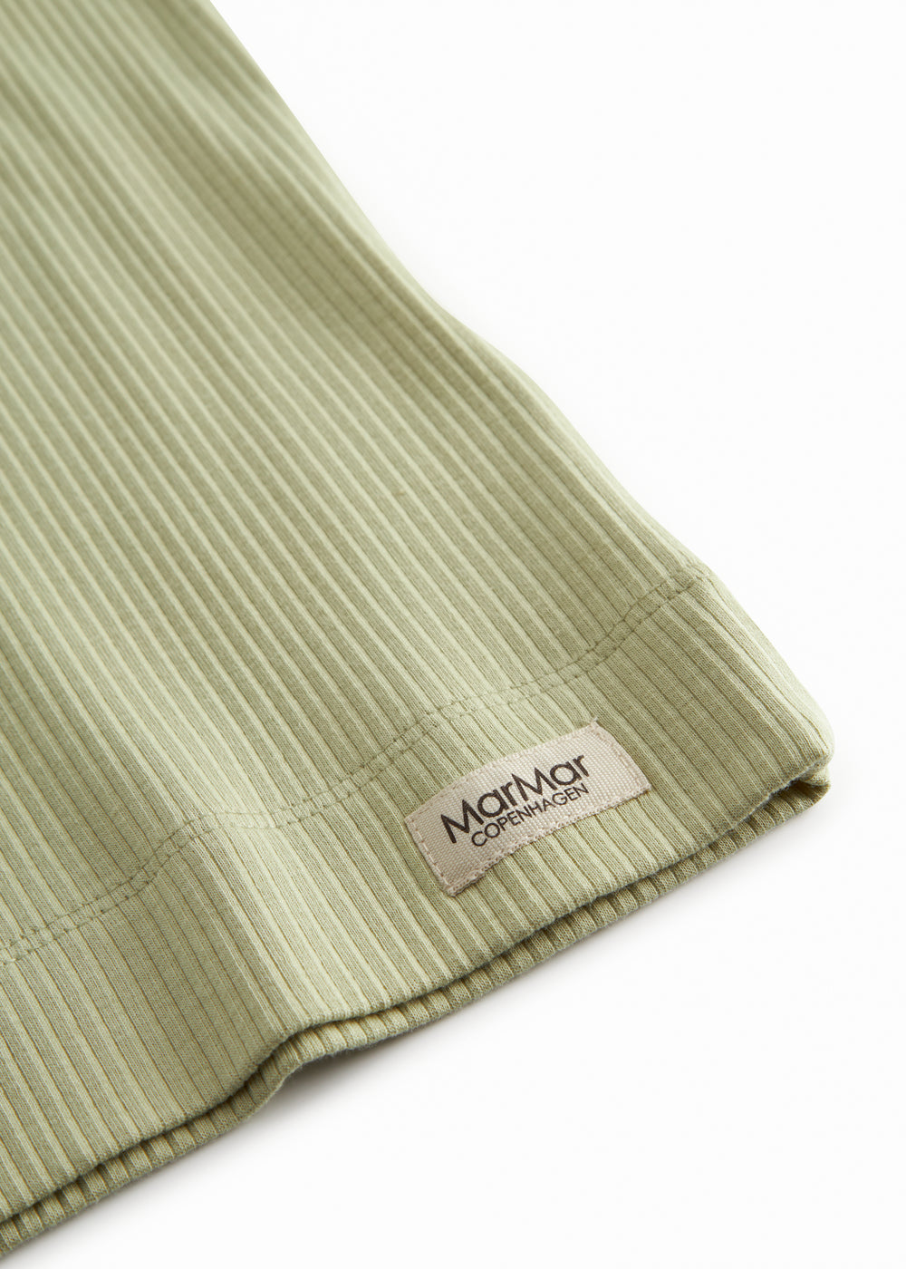 Green striped modal t-shirt for children