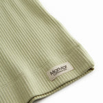 Green striped modal t-shirt for children