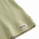 Green striped modal t-shirt for children