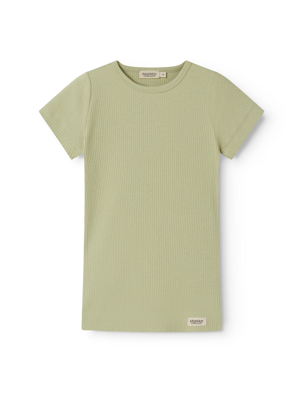 Green striped modal t-shirt for children