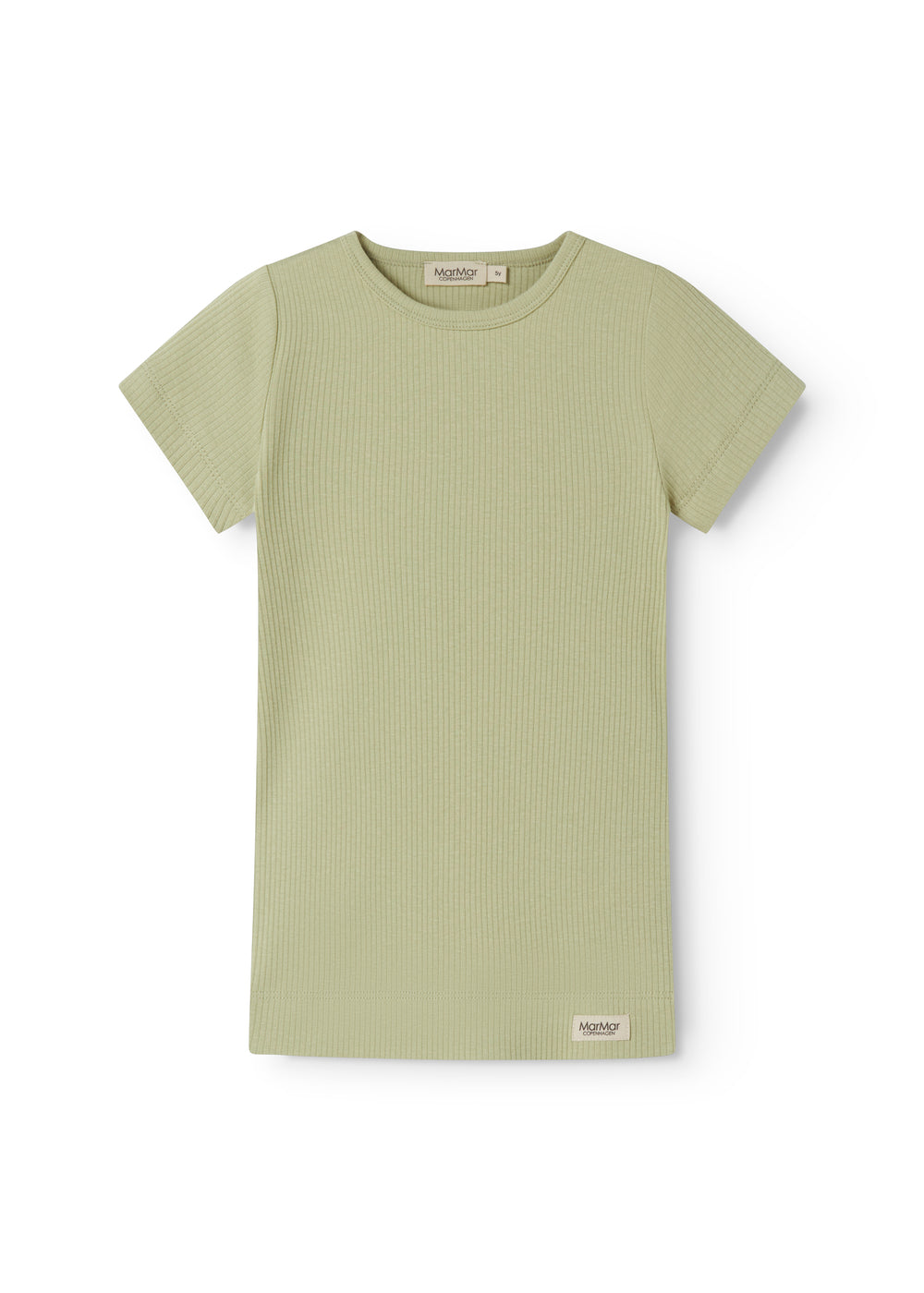 Green striped modal t-shirt for children