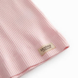 Red ribbed modal t-shirt for children