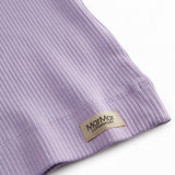 Kortærmet modal ribstrikket t-shirt til børn i lila nuance