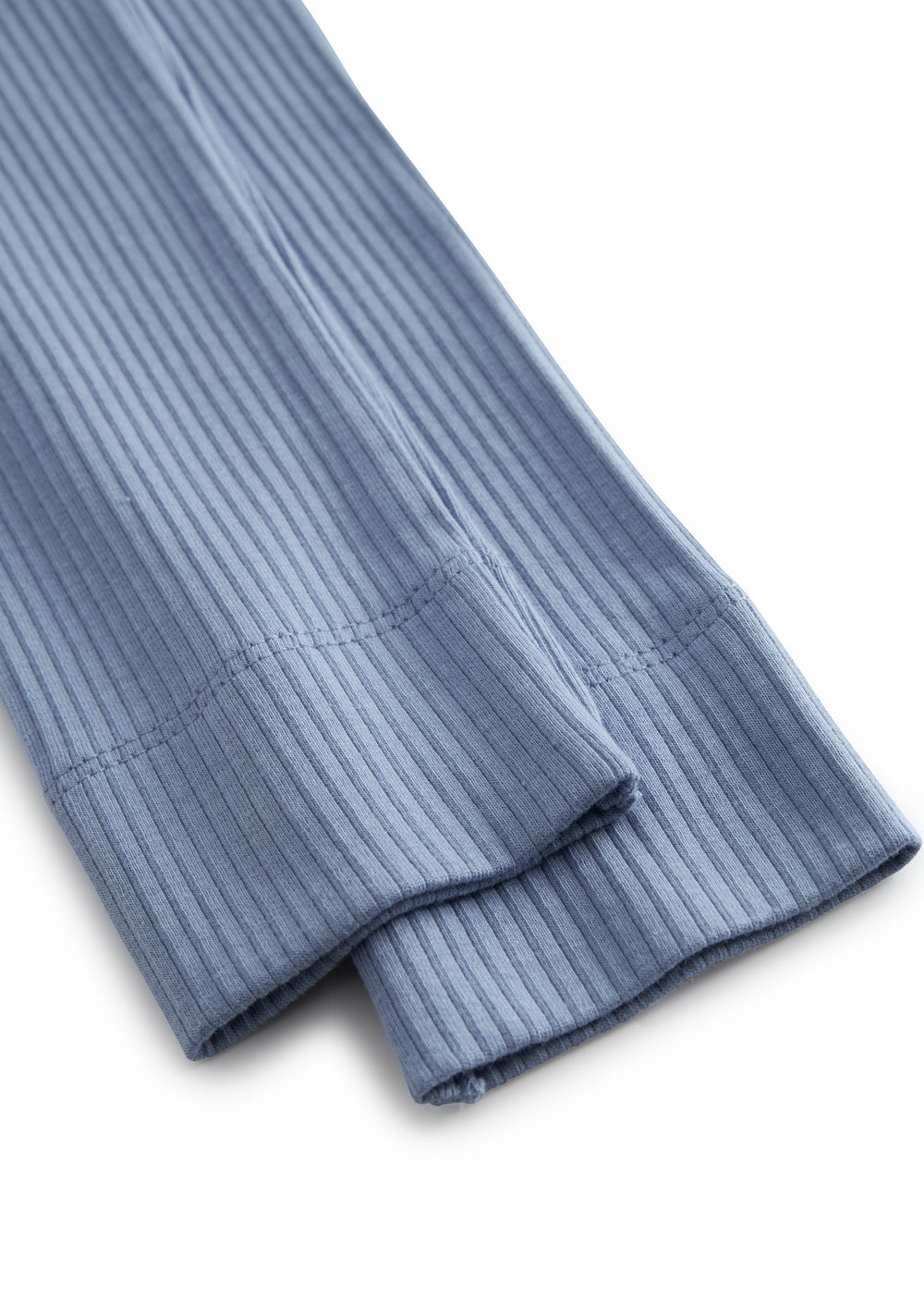 Azure Ribbed Modal Leggings for Children