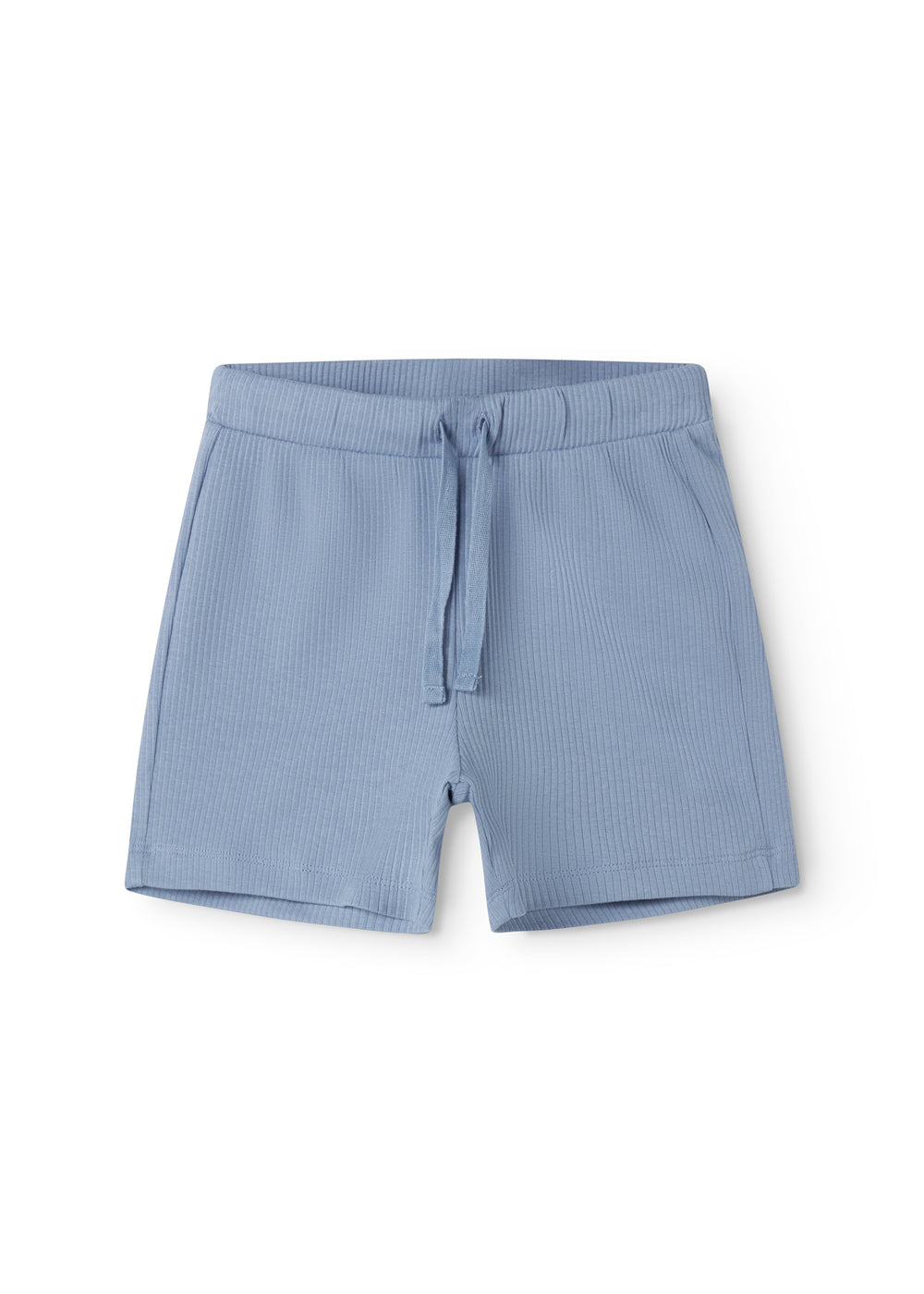 Lace blue knitted modal shorts with drawstrings for children