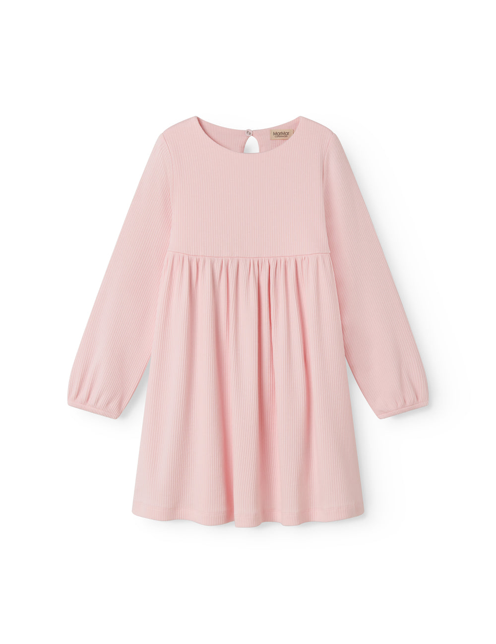 Langärmet lyserød ribstrikket kjole til børn

Translation: Bright red knitted dress with sleeves for children