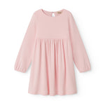 Langärmet lyserød ribstrikket kjole til børn

Translation: Bright red knitted dress with sleeves for children