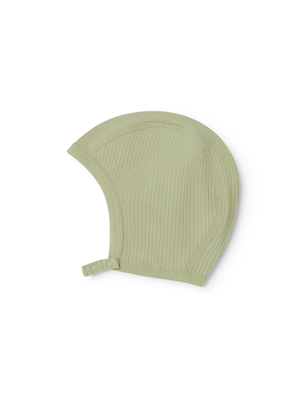 Lysegrøn baby modal hue med trykknap