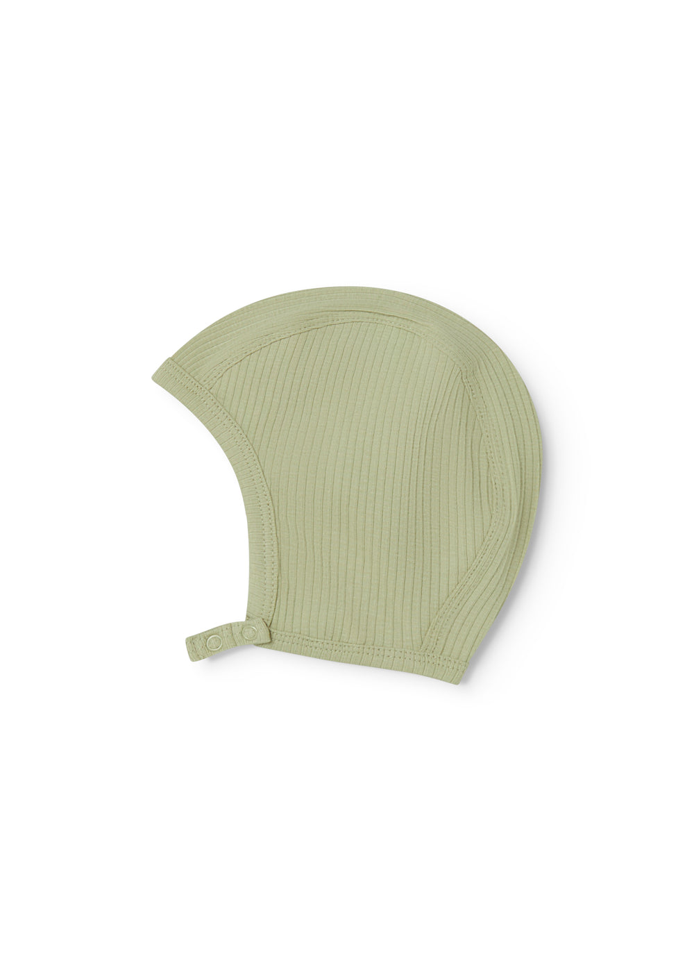 Lysegrøn baby modal hue med trykknap