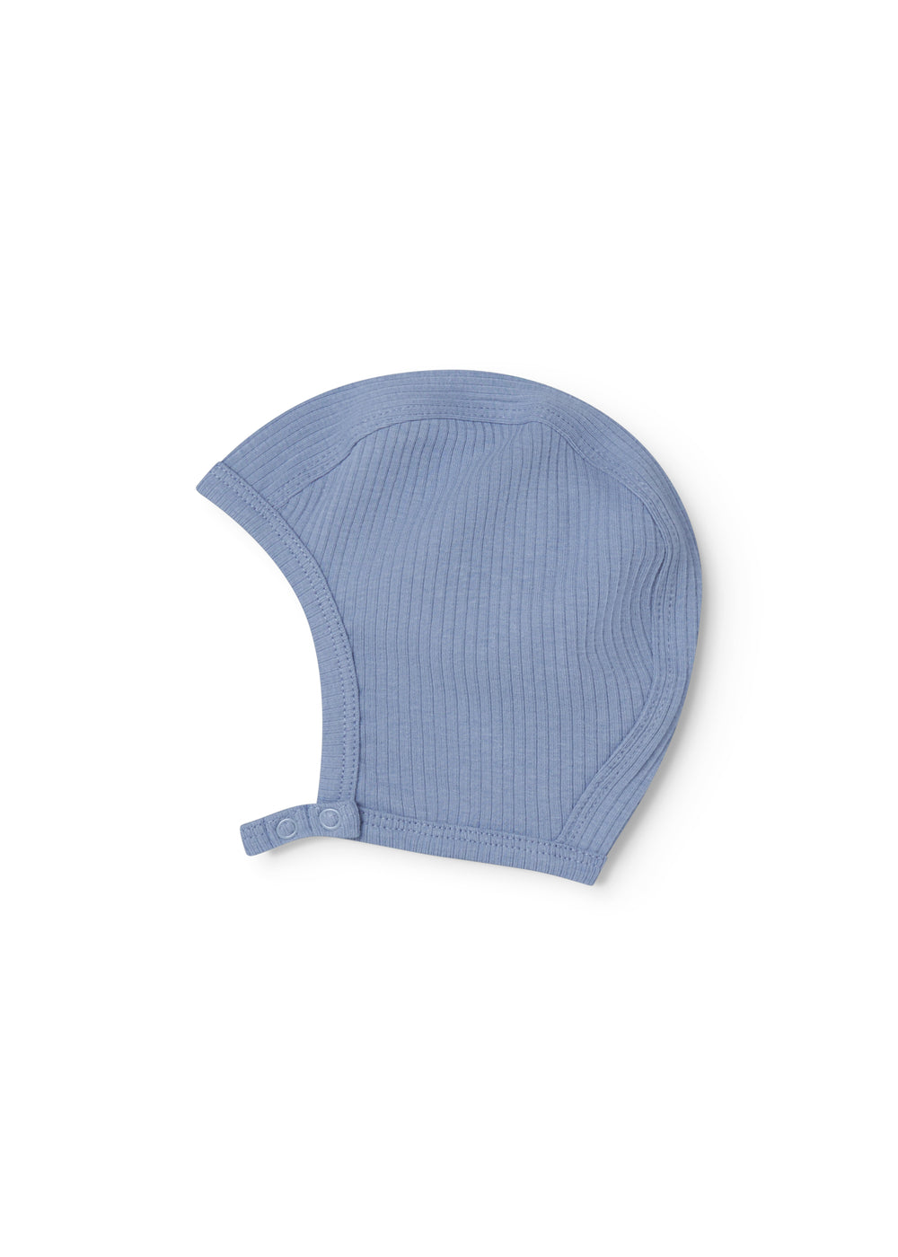 Lyseblå baby modal hue med trykknap