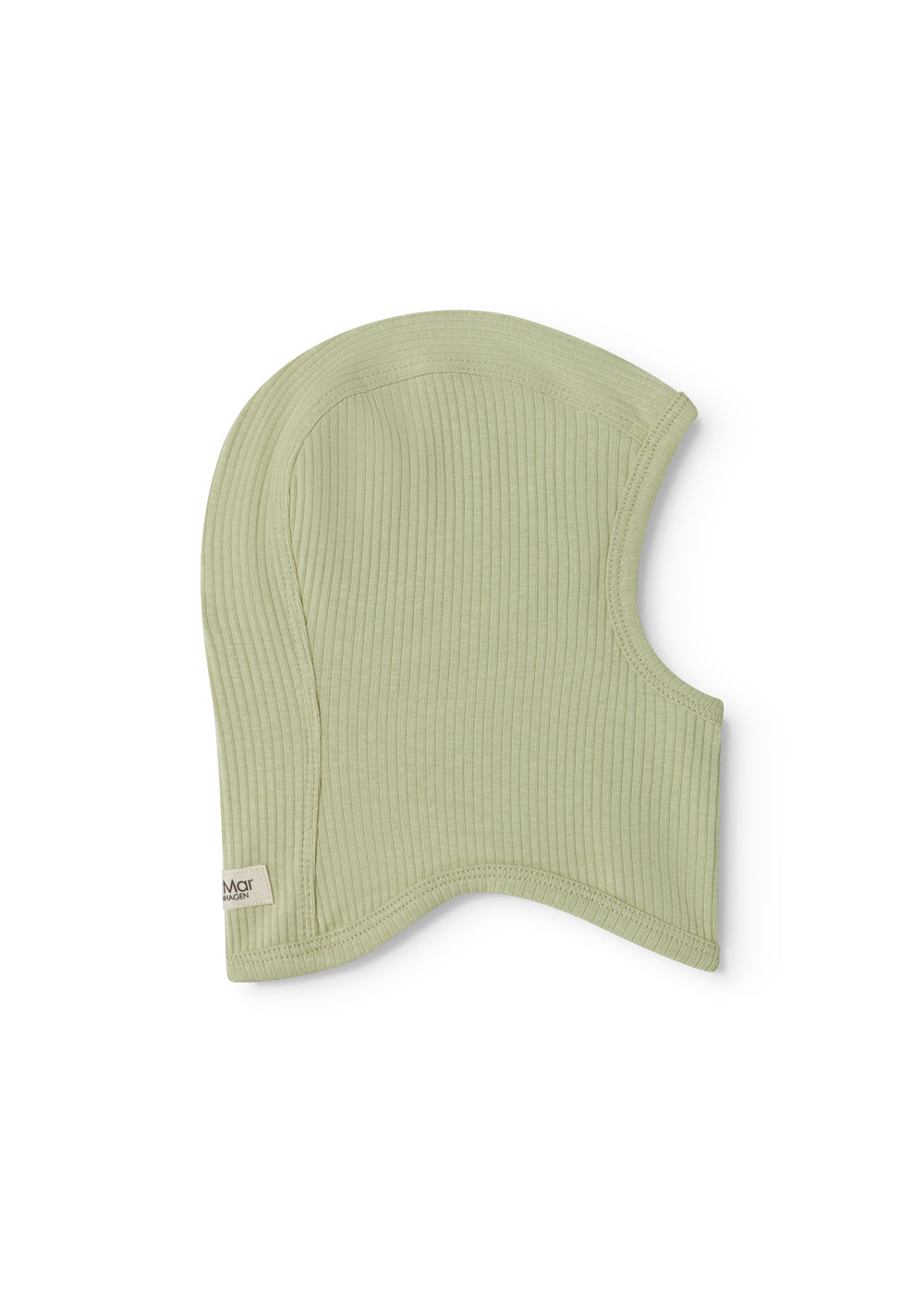 Lysegrøn ribbet elefanthue til baby