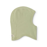 Lysegrøn ribbet elefanthue til baby