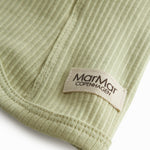 Lysegrøn ribbet elefanthue til baby