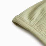 Lysegrøn ribbet elefanthue til baby