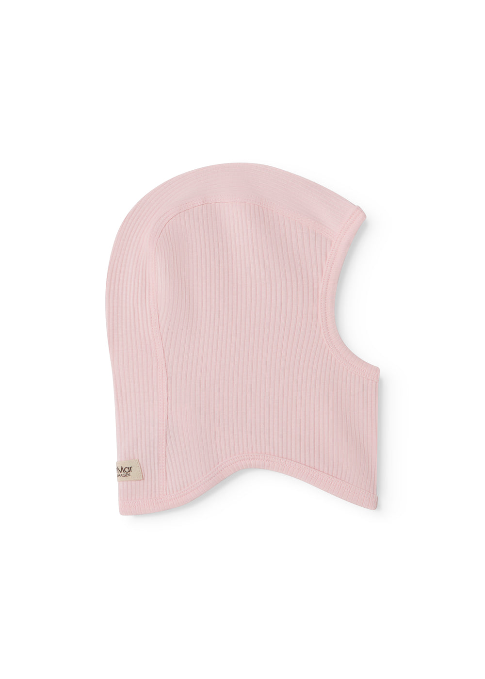 Lyserød ribbet elefanthue til baby